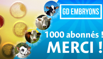 GD Embryons passe le cap des 1000 abonnés !